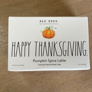Rae Dunn Happy Thanksgiving Pumpkin Spice Latte Hand Soap